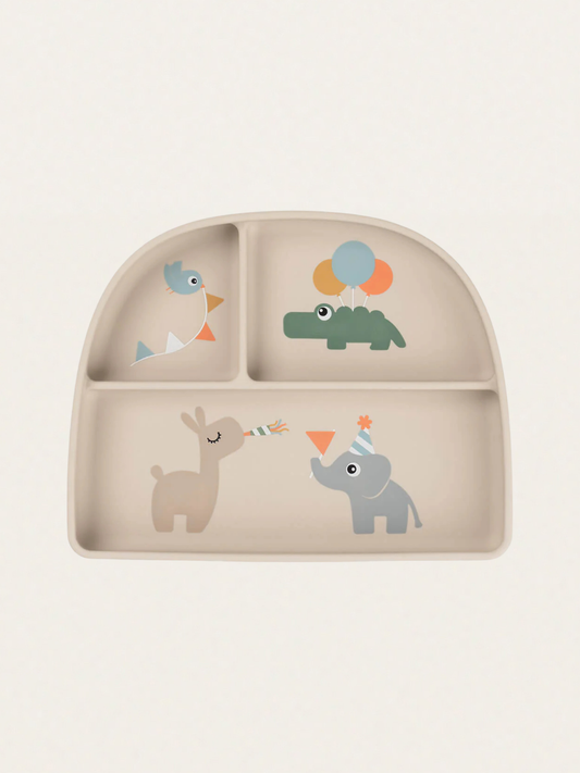 Talerzyk trójdzielny z przyssawką