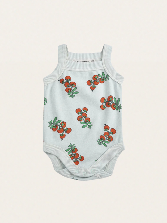 Bawełniane body na ramiączkach Juicy Tomatoes all over