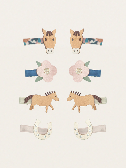 Spinki do włosów 8 szt. Horse