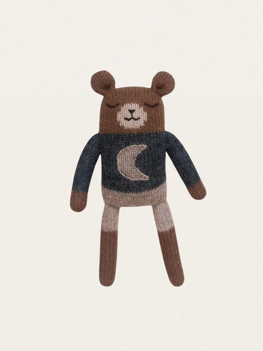 Ręcznie robiona przytulanka z wełny alpaki Teddy Midnight