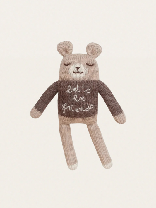 Ręcznie robiona przytulanka z wełny alpaki Teddy Friends