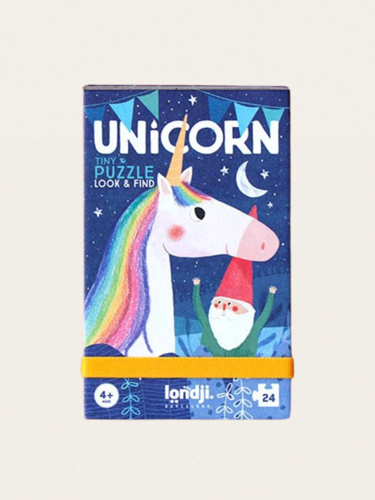 Puzzle kieszonkowe z grą obserwacyjną Jednorożec