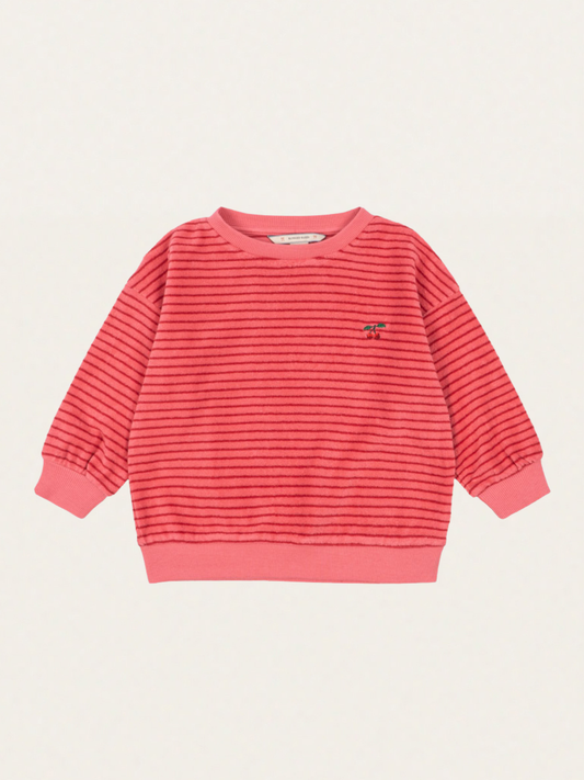 Bluza frotte Itty Cardinal rose stripe