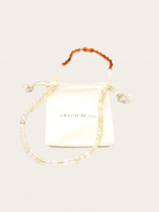 Moonstone Baltic Amber Necklace
