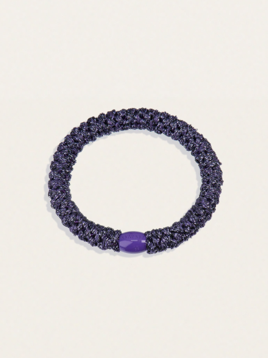 Gumka do włosów KKNEKKI - Dark Purple Glitter