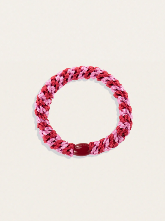 Gumka do włosów KKNEKKI - Red-Bubblegum Stripe