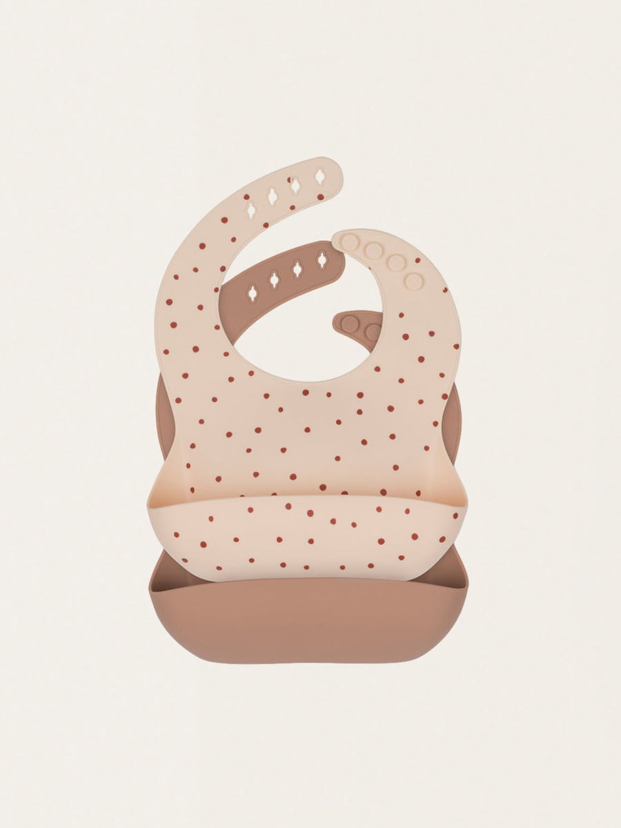 Zestaw dwóch silikonowych śliniaków