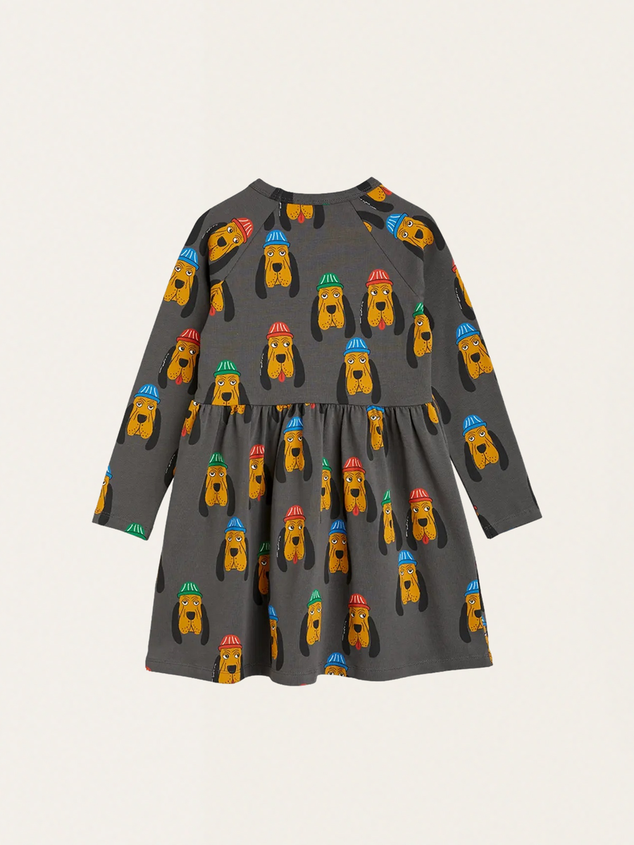 Bawełniana sukienka z motywem psów Bloodhound
