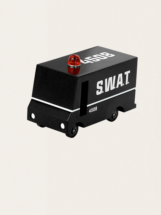 Drewniane autko w stylu amerykańskim Candyvan SWAT Van