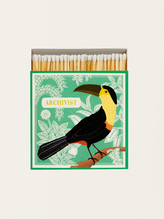 Zapałki w eleganckim pudełku vintage - Ariane's Toucan