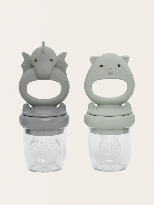 Silikonowy gryzak do podawania pokarmu - 2 szt.