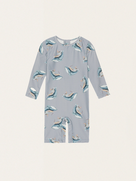 Kombinezon kąpielowy z filtrem UV50+ Whale Boat