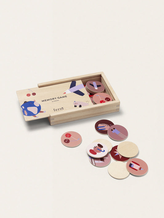Memory w drewnianym pudełku Critter Memory Game