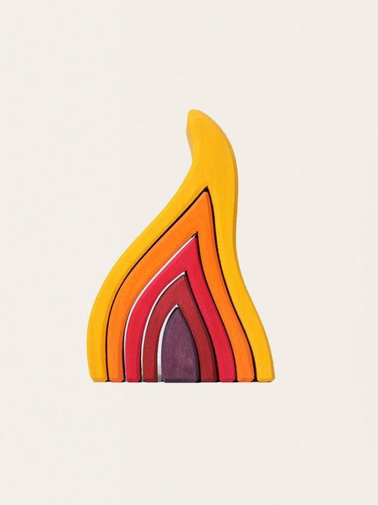 Drewniana układanka ogień 5 elementów