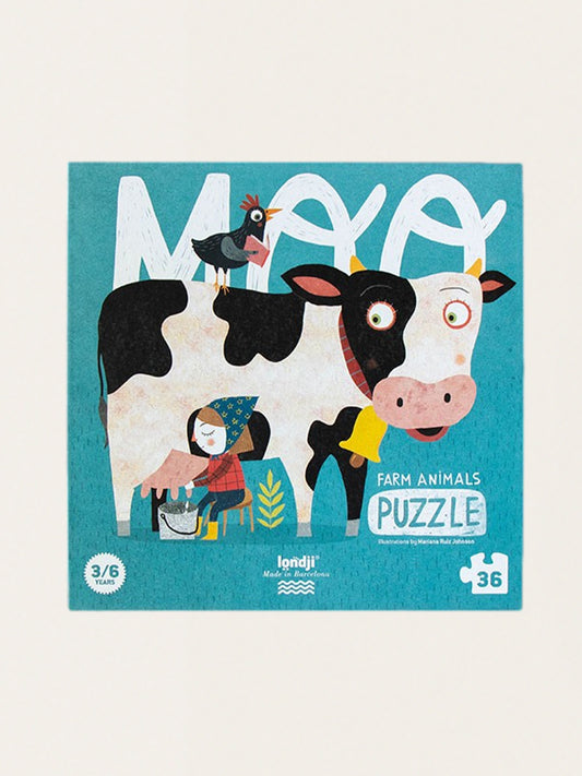 Puzzle Krówka Moo - 36 elementów