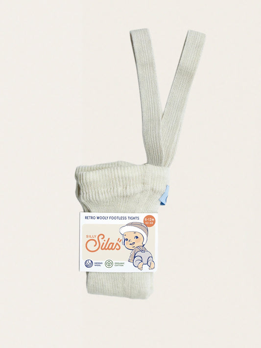 Legginsy na szelkach z mieszanki merino i bawełny