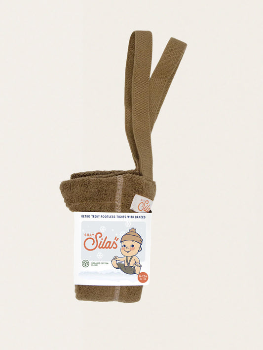 Ocieplane legginsy na szelkach w stylu retro