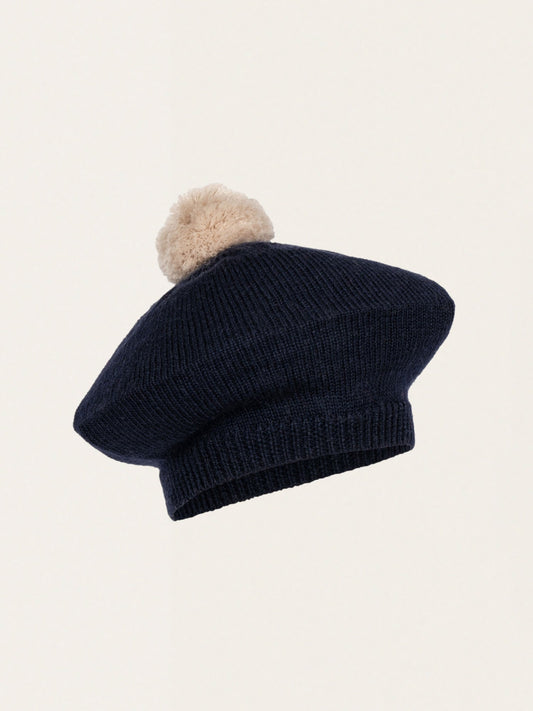 Beret z wełny merino Belou