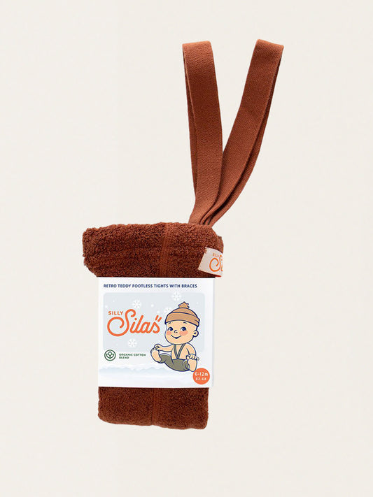 Ocieplane legginsy na szelkach w stylu retro