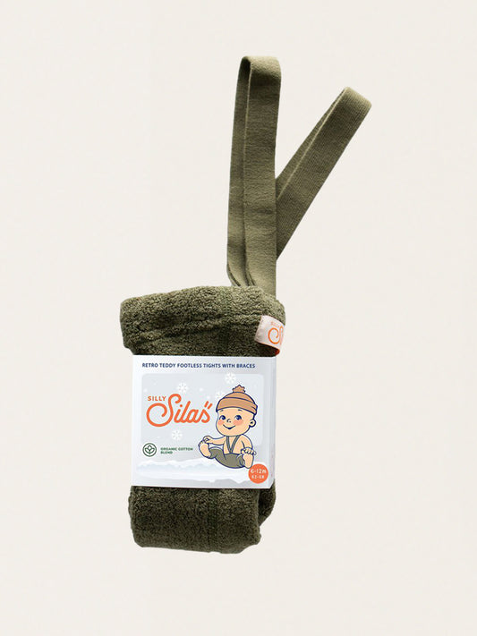Ocieplane legginsy na szelkach w stylu retro