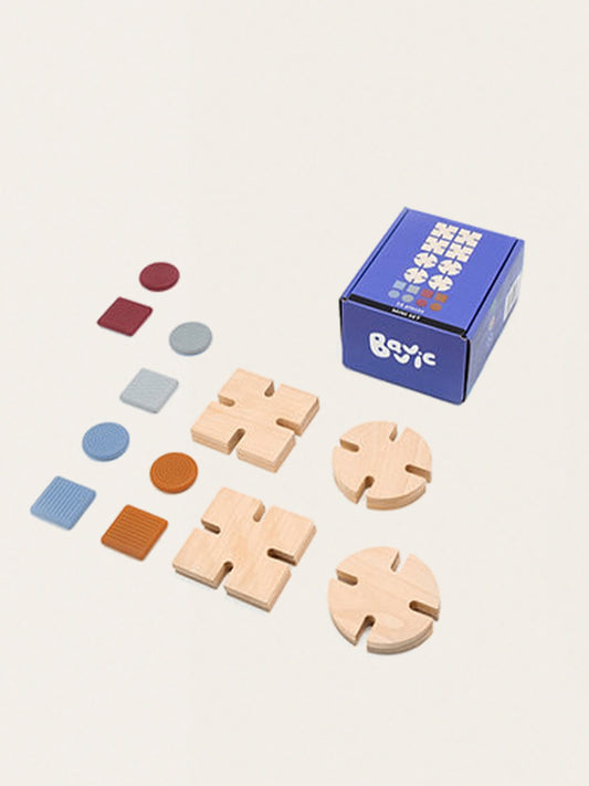 Zestaw drewnianych klocków MINI SET - 16 elementów