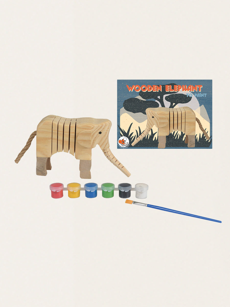 Drewniany słoń do pomalowania