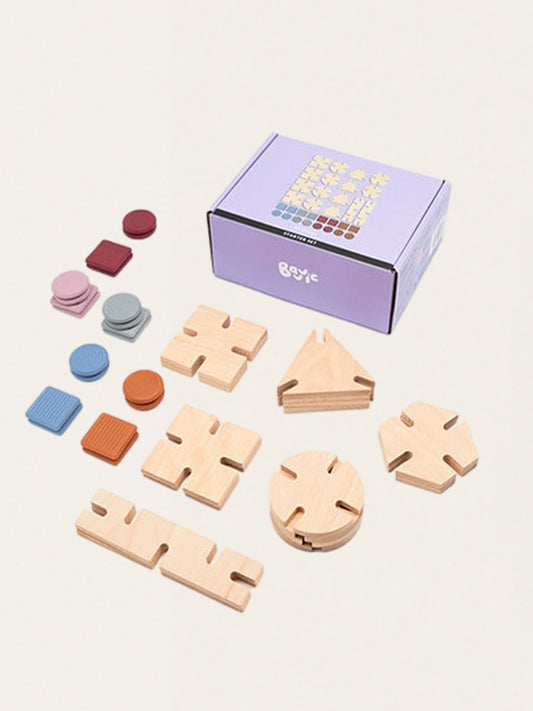 Zestaw drewnianych klocków STARTER SET - 32 elementy