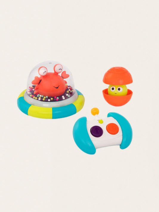 Świecący i grający zdalnie sterowany pojazd kosmiczny Ju-Peter