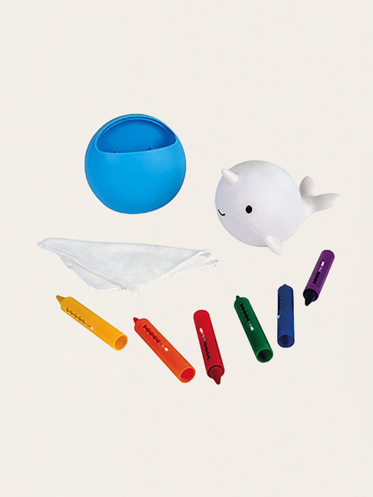 Zabawka do kąpieli i kolorowania w wodzie z 6 kredkami