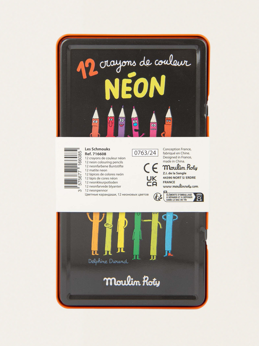 Kredki neonowe 12 szt. Les Schmouks