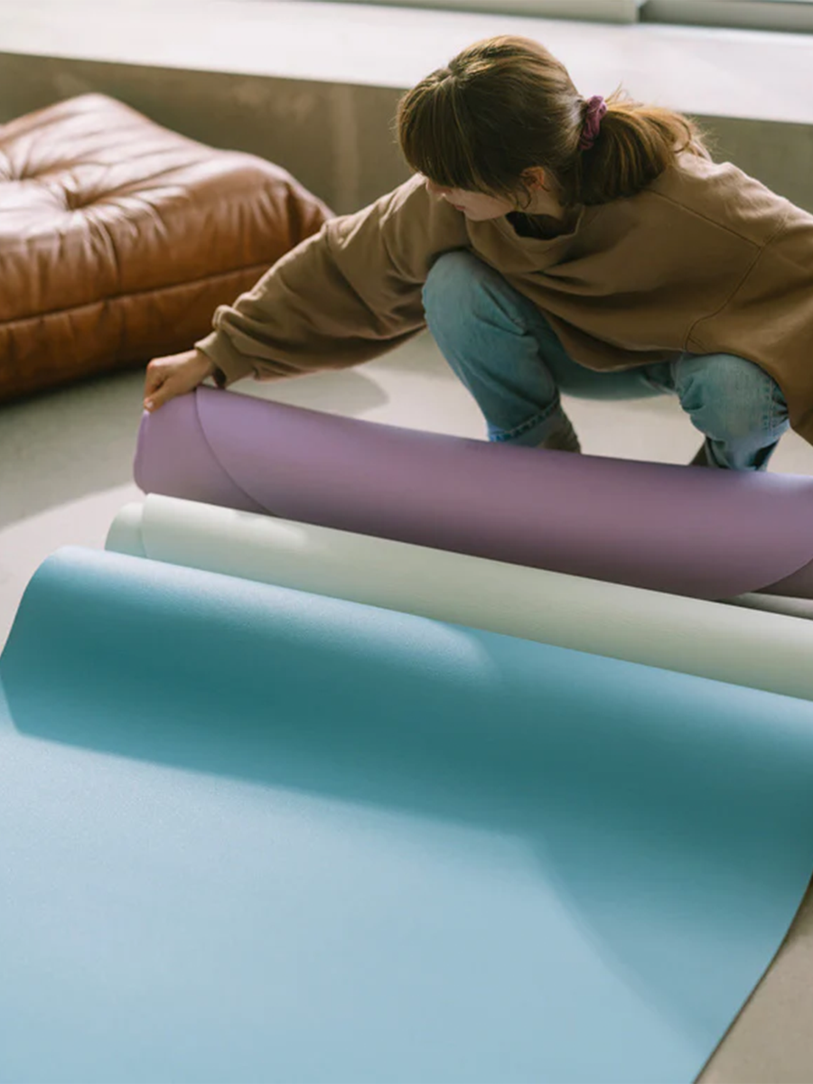Mata do zabawy, jogi i ćwiczeń Stapelstein® Mat light green