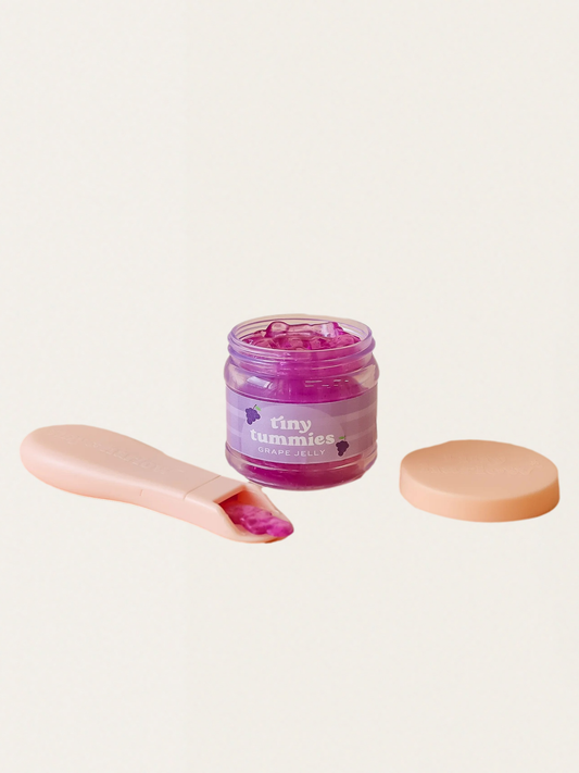 Magiczny słoiczek z łyżeczką do karmienia lali - Grape