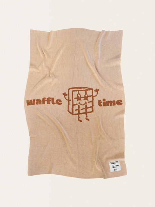 Kocyk bawełniany Waffle Time