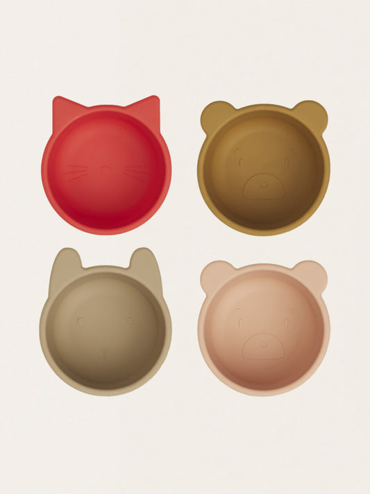 Zestaw czterech silikonowych miseczek Iggy