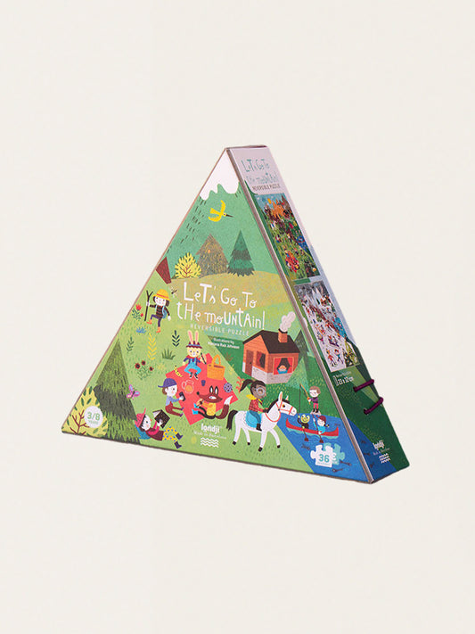 Dwustronne puzzle W Górach 34 elementy