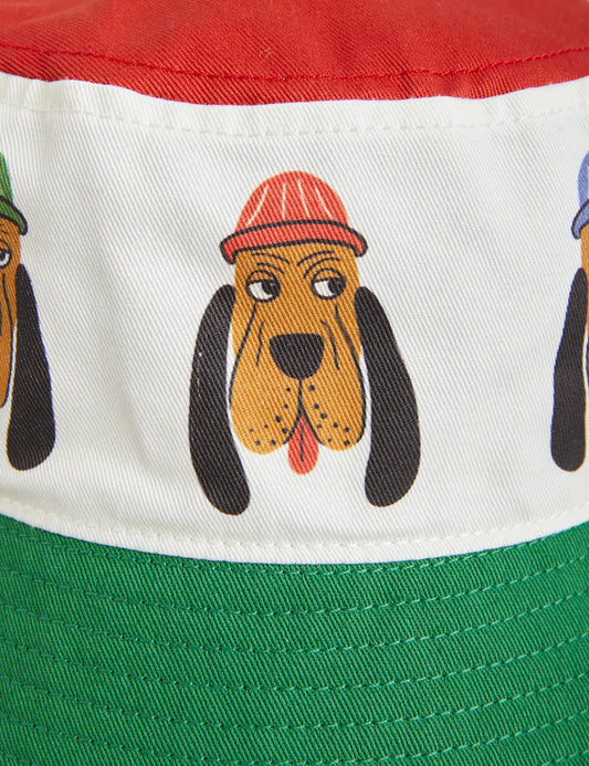 Bawełniany kapelusz z motywem psa Bloodhound