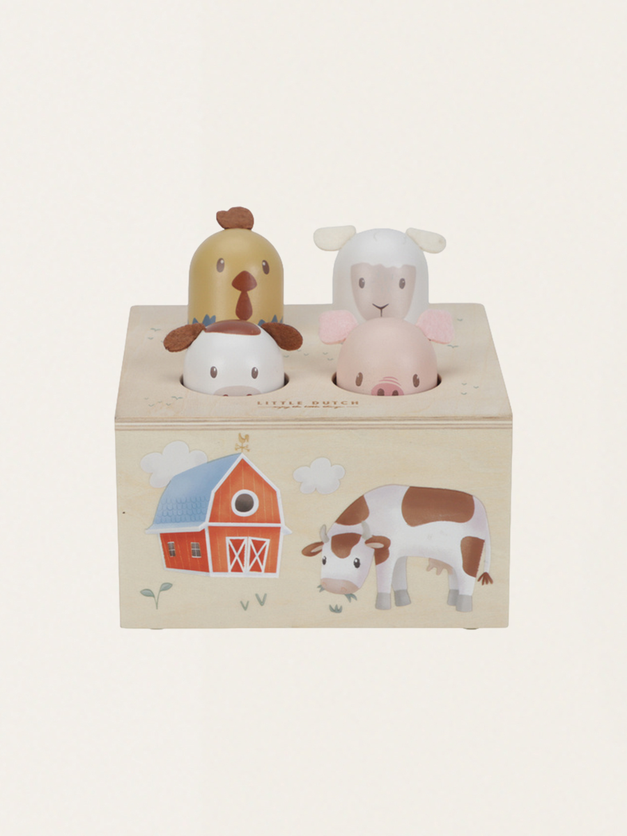 Drewniana zabawka pop-up Little Farm