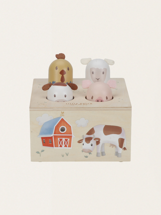 Drewniana zabawka pop-up Little Farm