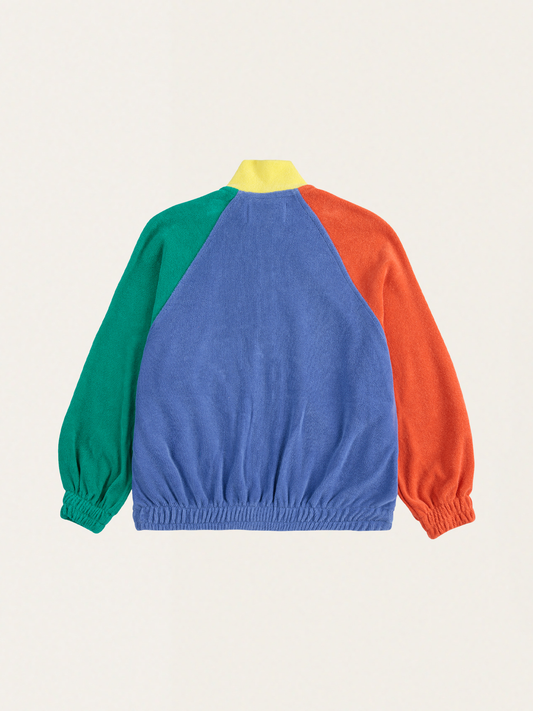 Bawełniana bluza rozpinana frotte Kids Miling Color Block