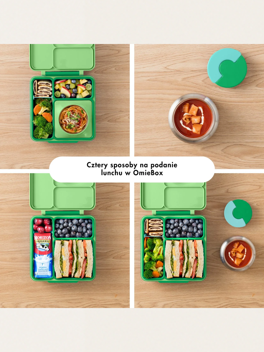 Lunchbox z przegródkami i termosem OmieBox