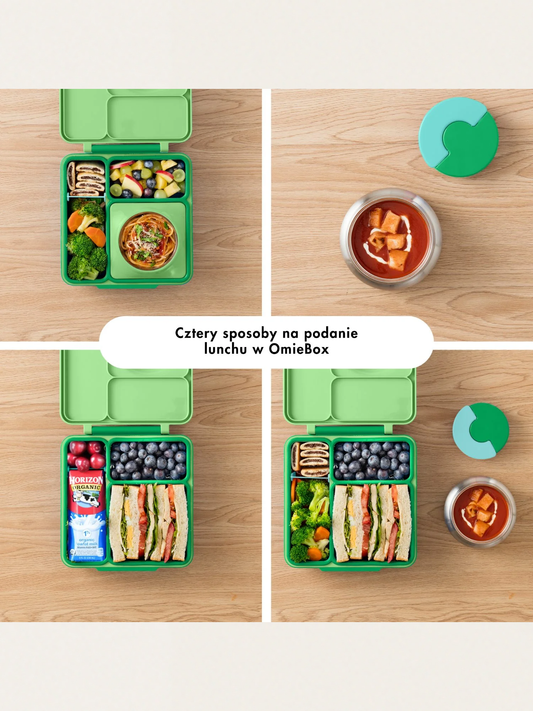 Lunchbox z przegródkami i termosem OmieBox