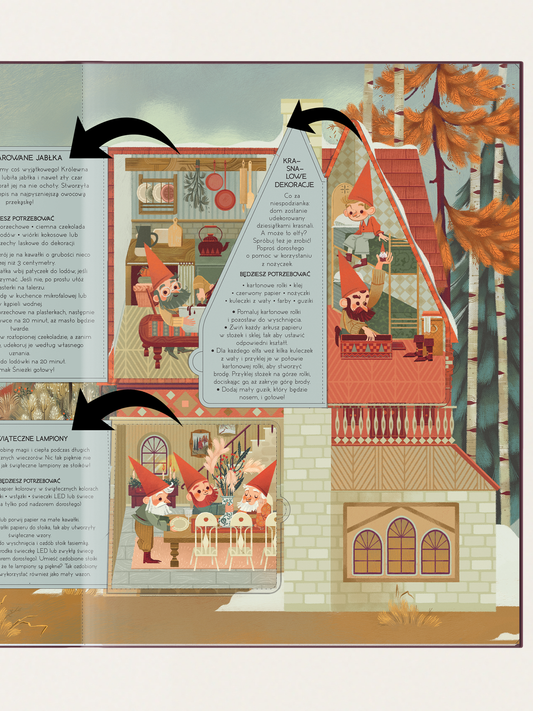 Czekając na Święta w Krainie Baśni. Kalendarz adwentowy z 24 okienkami