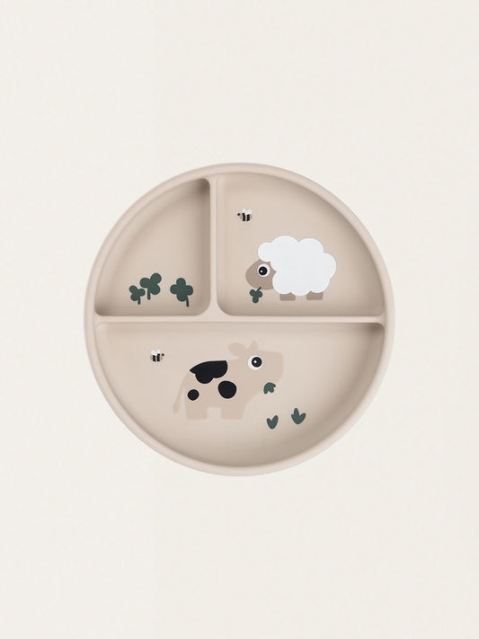 Talerzyk trójdzielny z przyssawką Stick&Stay