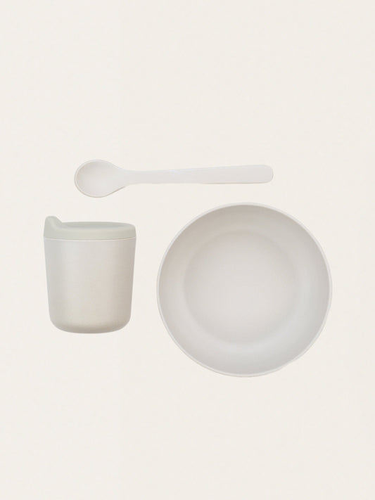 Zestaw ekologicznych naczyń bambusowych dla niemowląt