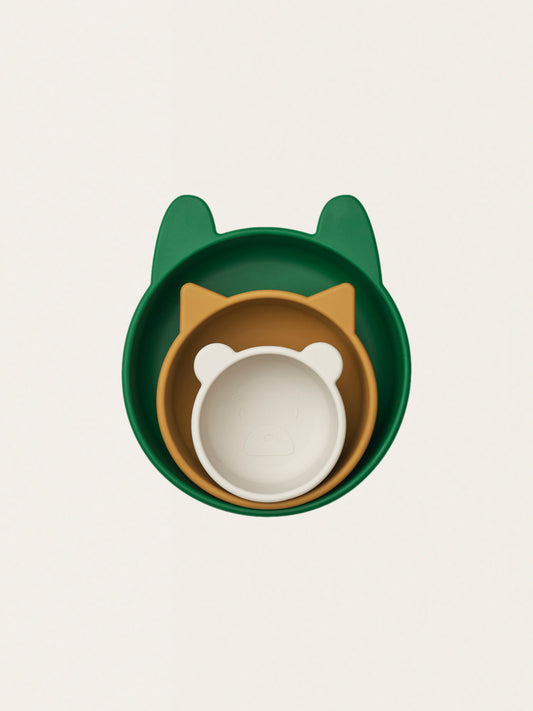 Zestaw trzech silikonowych miseczek