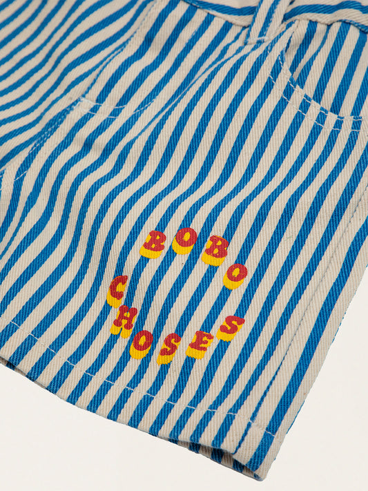 Krótkie bawełniane spodenki Kids Circle Stripes