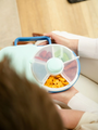 Lunchbox z obrotowym pojemnikiem na przekąski 2w1
