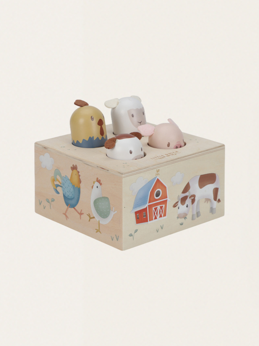 Drewniana zabawka pop-up Little Farm