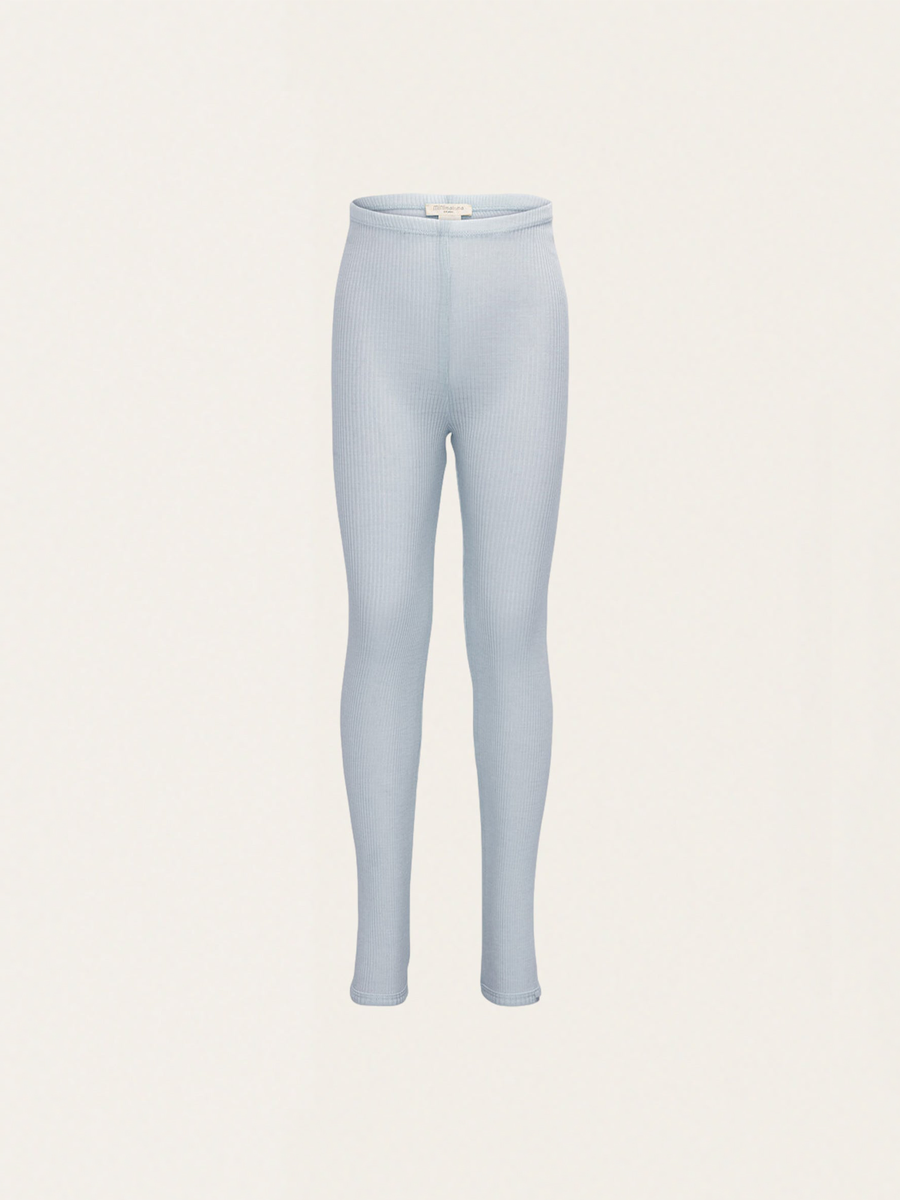 Legginsy z wełny merino Arona - Ice Blue