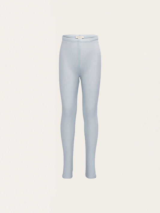 Legginsy z wełny merino Arona - Ice Blue